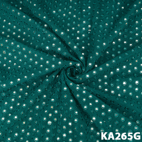 Faux Mirror Georgette Fabric-KA-265